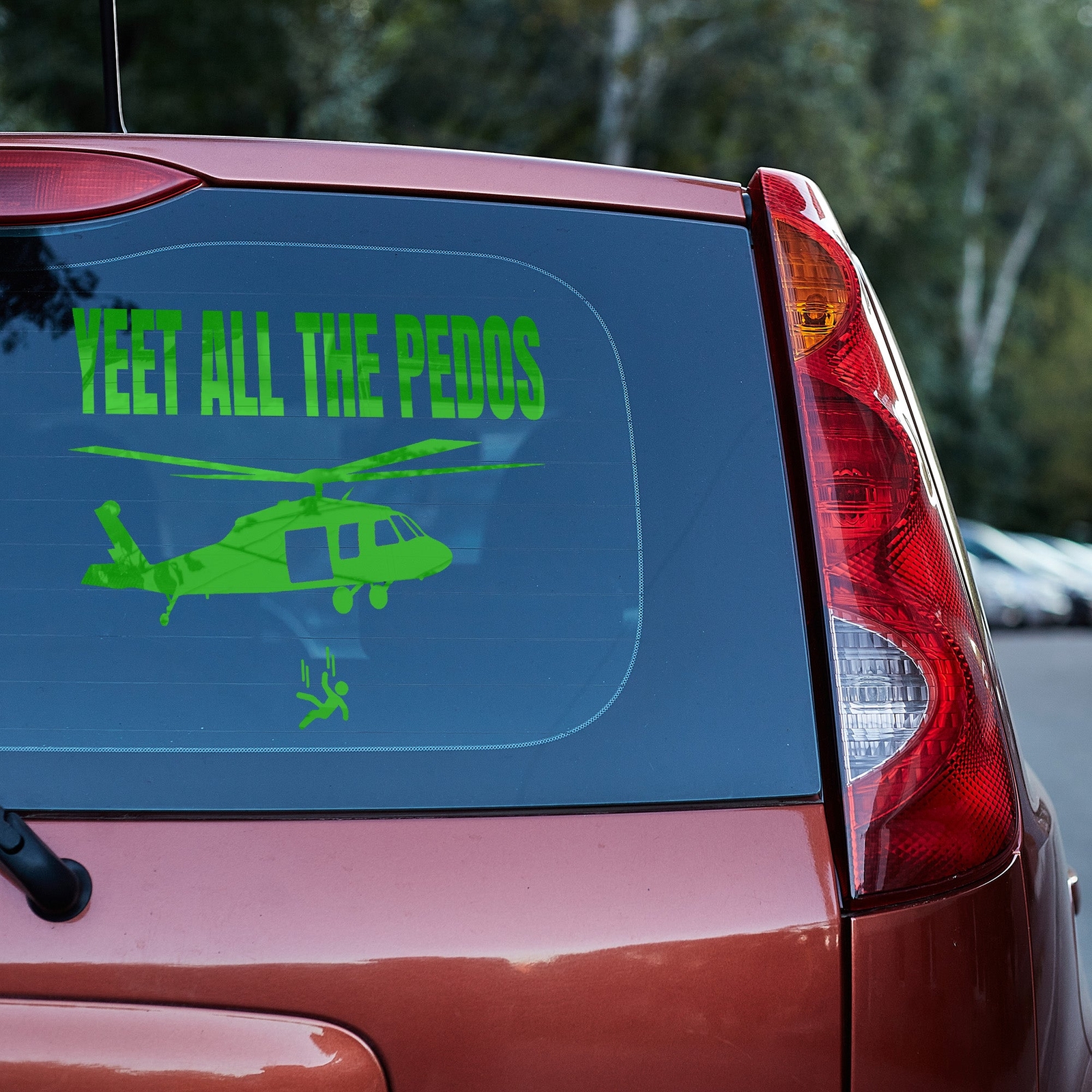 yeet all the Pedos Vinyl Decal Epstein Truck Car Van Laptop sticker
