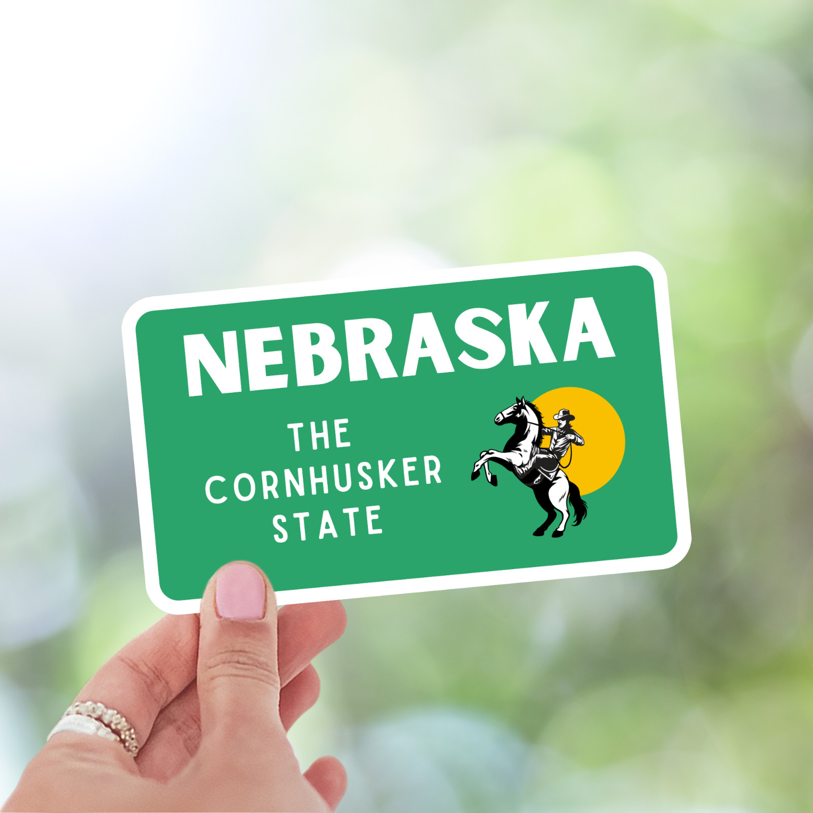 Welcome to Nebraska Sticker The Cornhusker State Vinyl Waterproof Decal