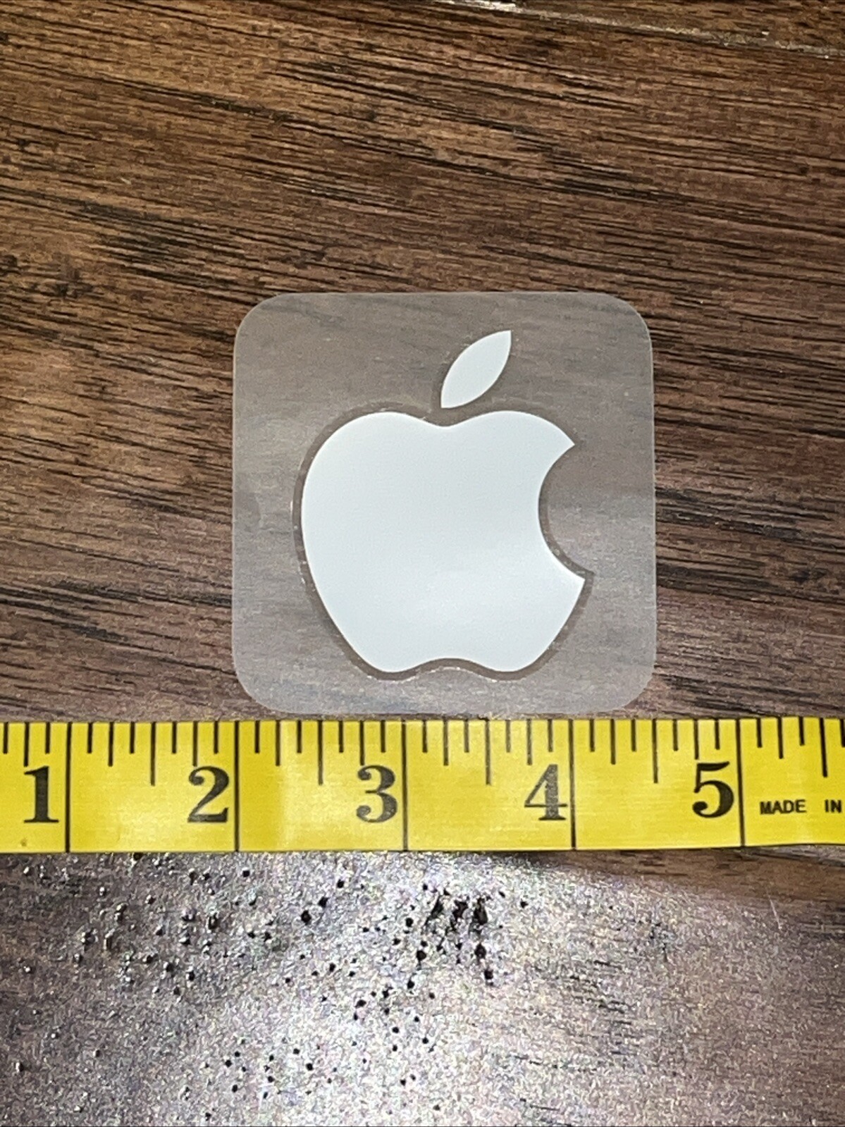 OEM White Apple Logo 1.75" X 2" Decal Sticker
