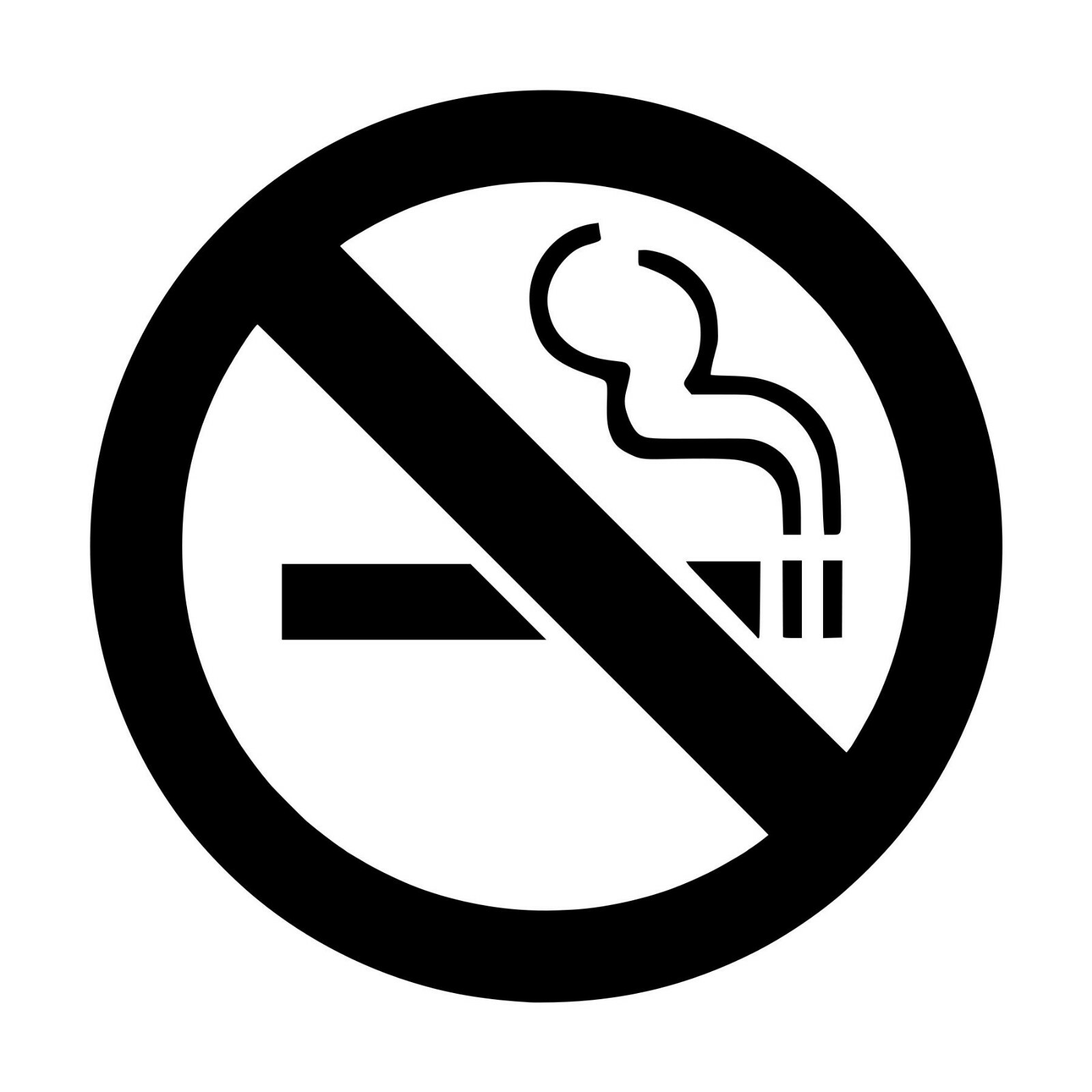 NO SMOKING Sign – Vinyl Decal Sticker – Die Cut Sticker