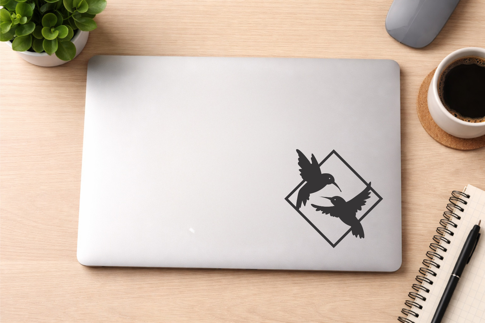 Hummingbirds Car Window Decal SUV Truck RV Tablet Laptop Bumper Sticker Outdoor
