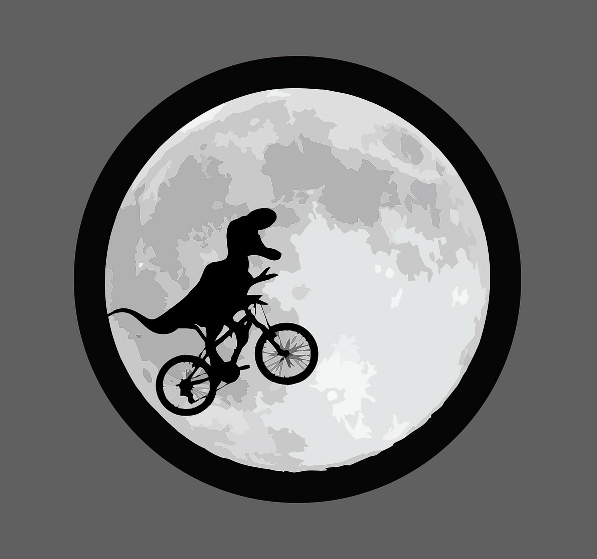 T-Rex Bike Sticker Moon ET Waterproof – Buy Any 4 For $1.75 Each Storewide!