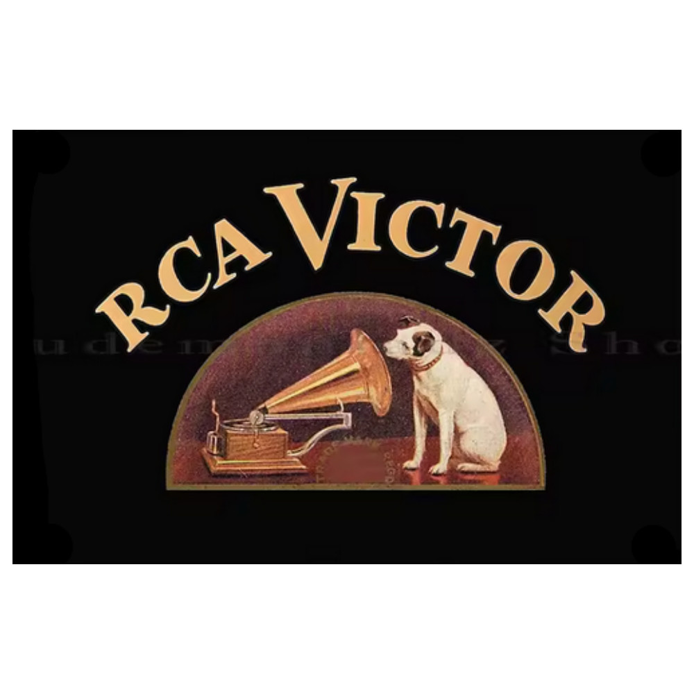 RCA VICTOR DOG STICKER SIGN LITTLE NIPPER GRAMOPHONE DOG 4 SIZES No REPLICA