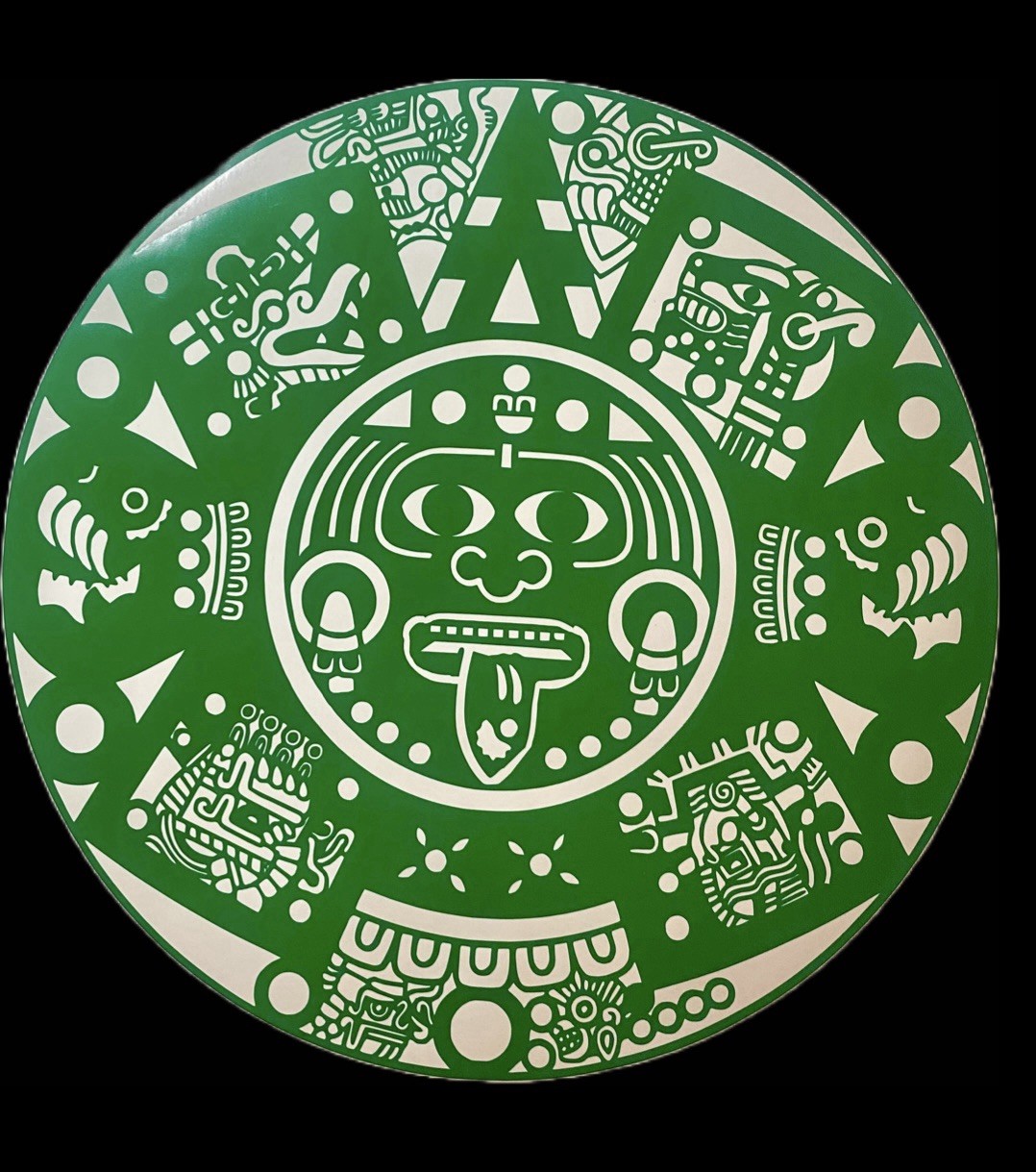 Aztec Calendar, Piedra Del Sol, Vinyl Decal/Sticker for Laptop, ,Guitar, Helmet