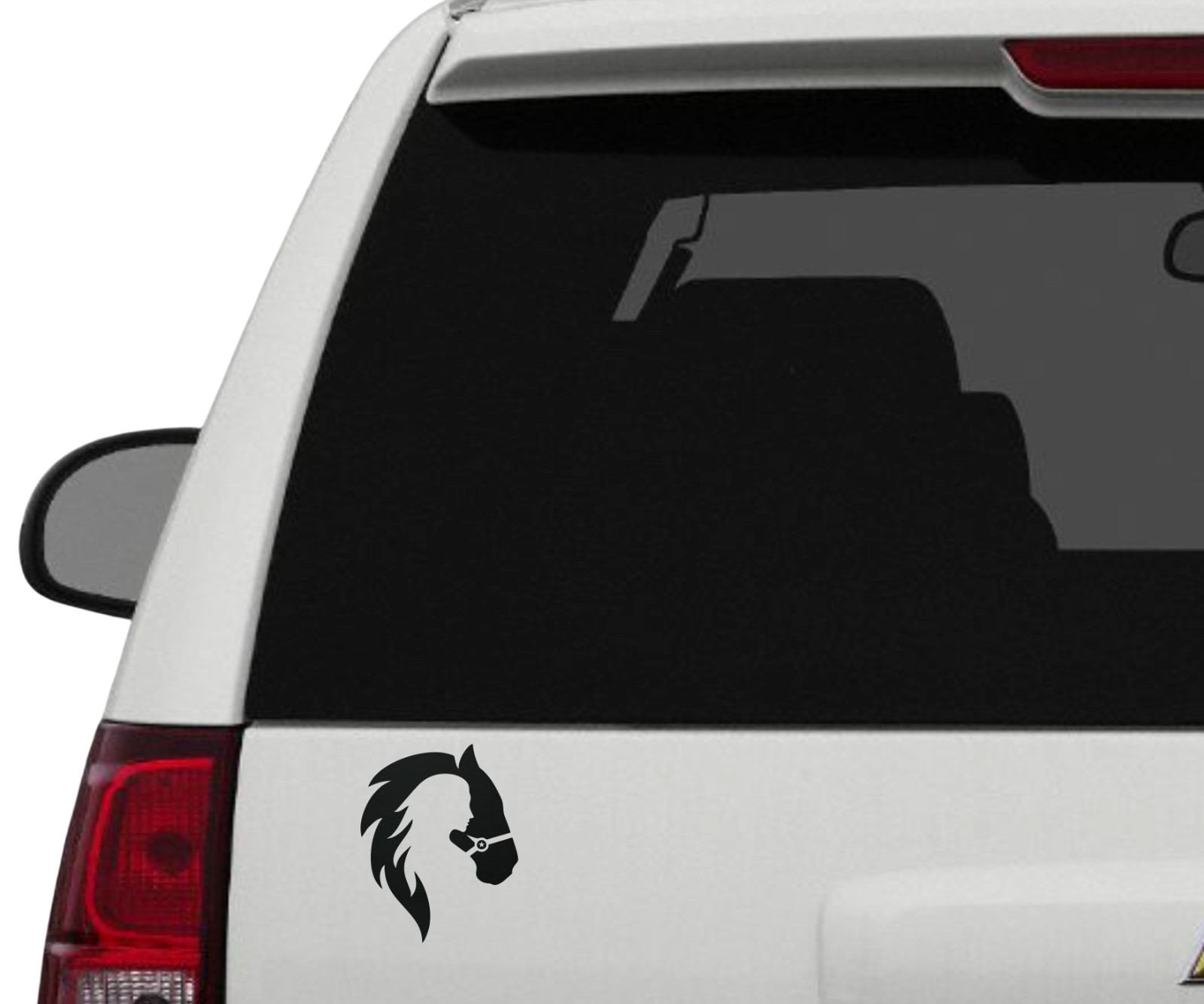 Horse Cowgirl Decal Car Truck SUV Window Bumper Wall Laptop Tablet Trailer