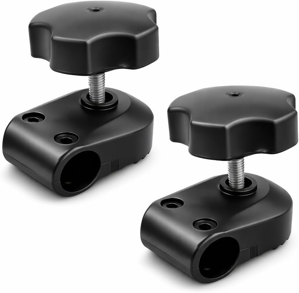 2Pcs Garden Swing Plastic Fittings, Attach Canopy to Frame, 2-TypeB, Black