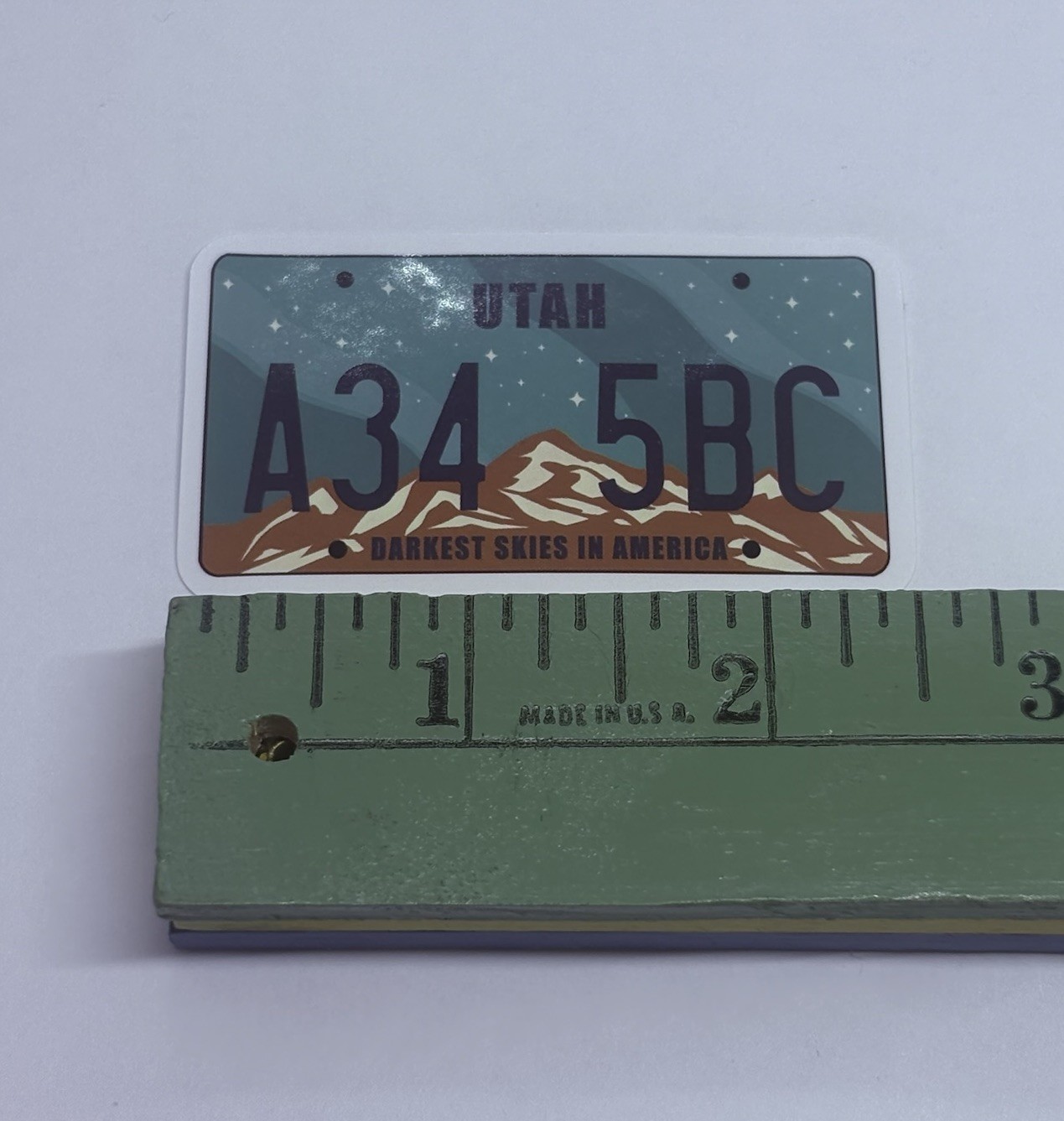 Utah Novelty License Plate Sticker Darkest Skies Art Decal Vinyl Souvenir Tc6