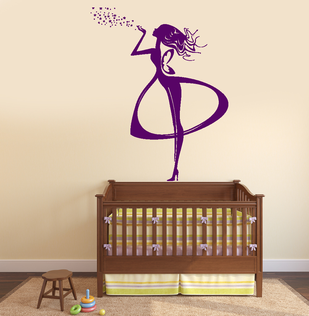 Wall Vinyl Decal Fairy Fairytale Stars Fantasy Amazing Cool Bedroom Decor z3788