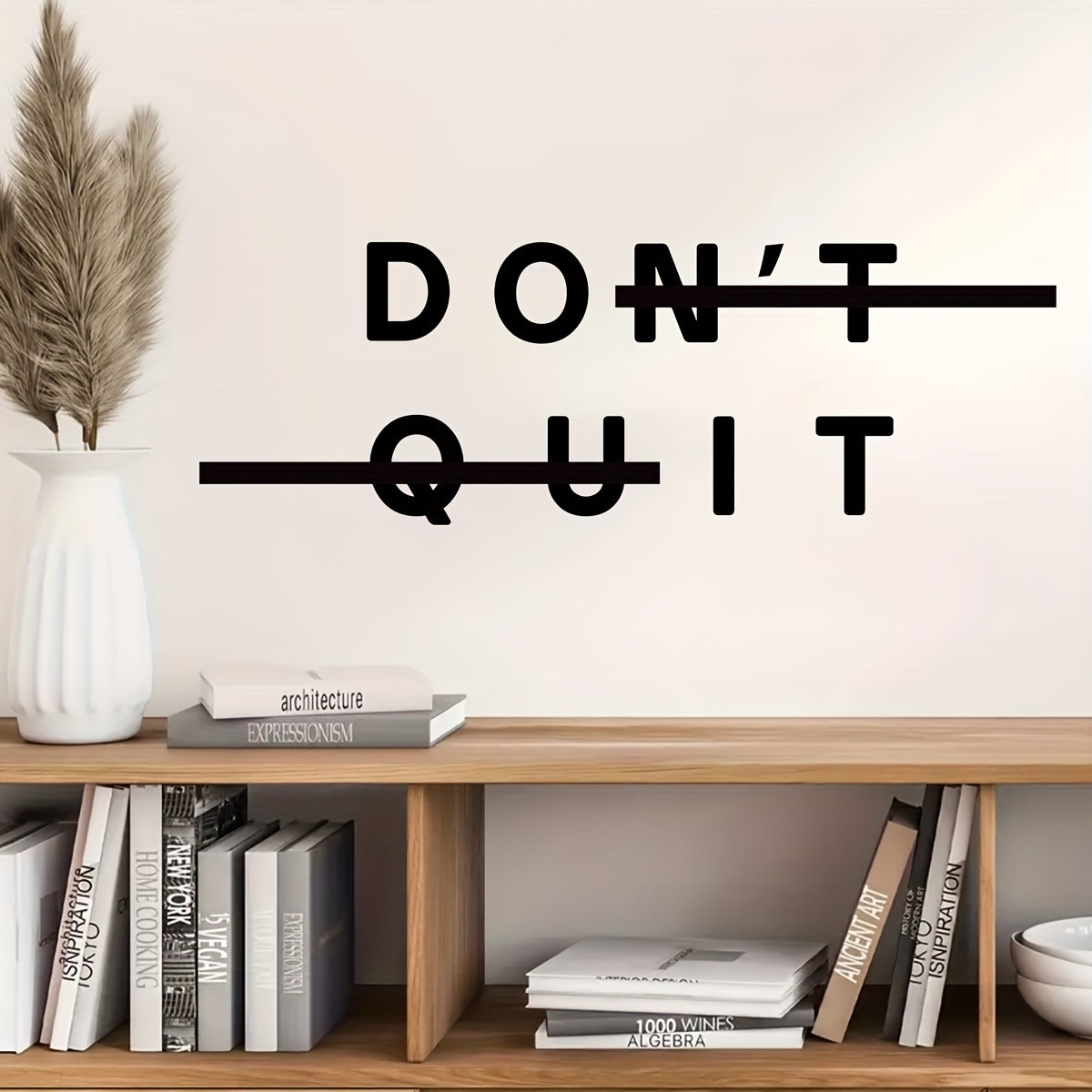 Don't Quit Motivational Wall Decal Sticker Quote for Home Gym Office Decor