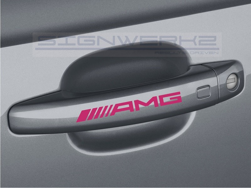 AMG Door Handle Decal Sticker logo Mercedes Benz – Set of 4