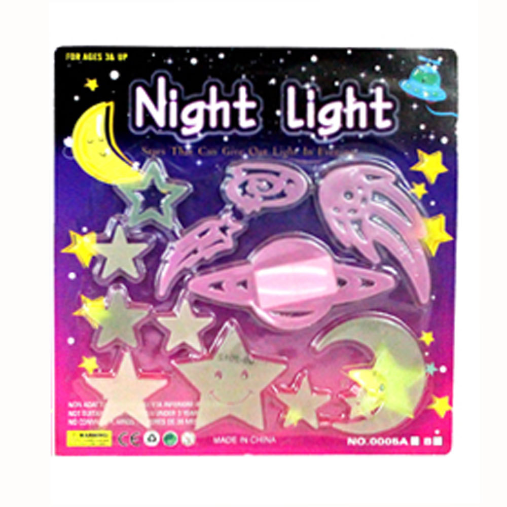 23 Piece Glow In The Dark Stars Moon Sun Planet Decor Room Wall Ceiling Stickers