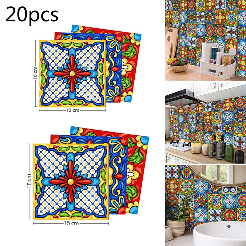 20 X Mexican Peel & for TILE er Mosaic Backsplash Decor