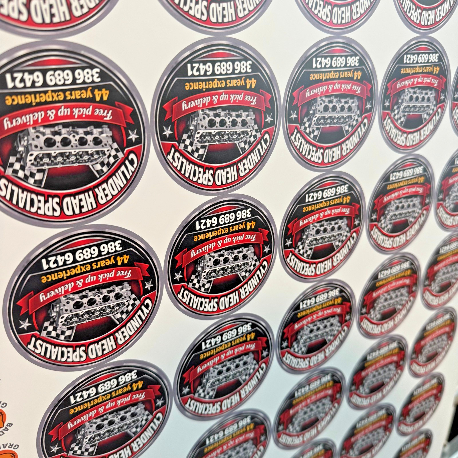 Custom Printed Stickers – Your Text or Image – Glossy/Matte – Multiple Sizes