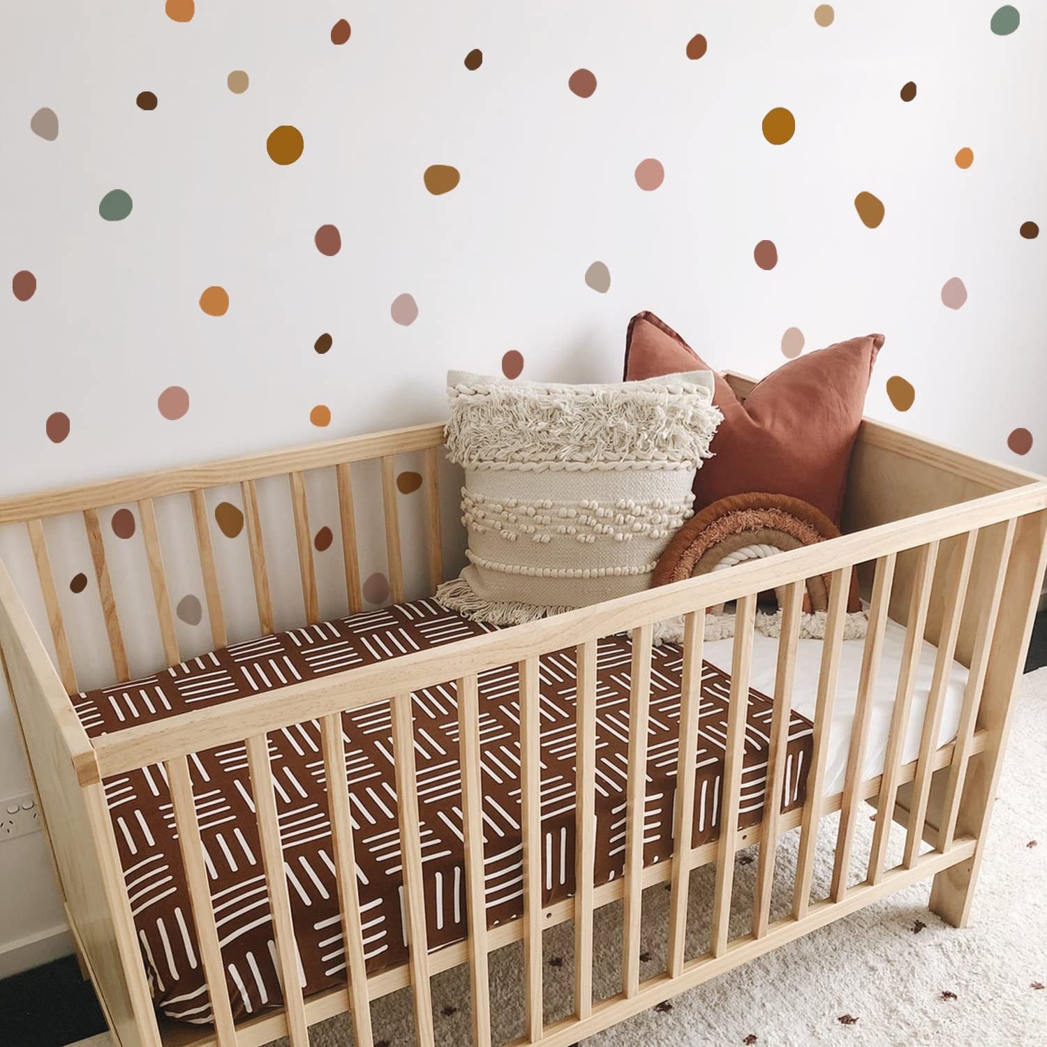 84 PCS Removable Boho Wall Stickers – Cute Decor for Playroom & Nursery