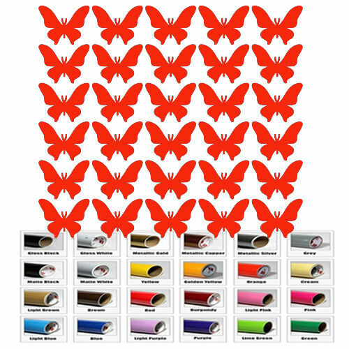 30 Butterfly Stickers Nursery Decal for DIY kids play room wall window decor