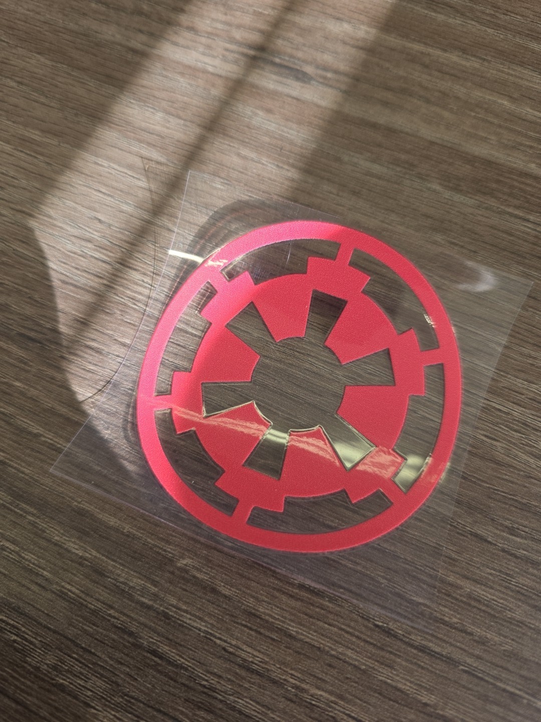 Galactic Empire Star Wars Red UVDTF Decal Made In USA Waterproof