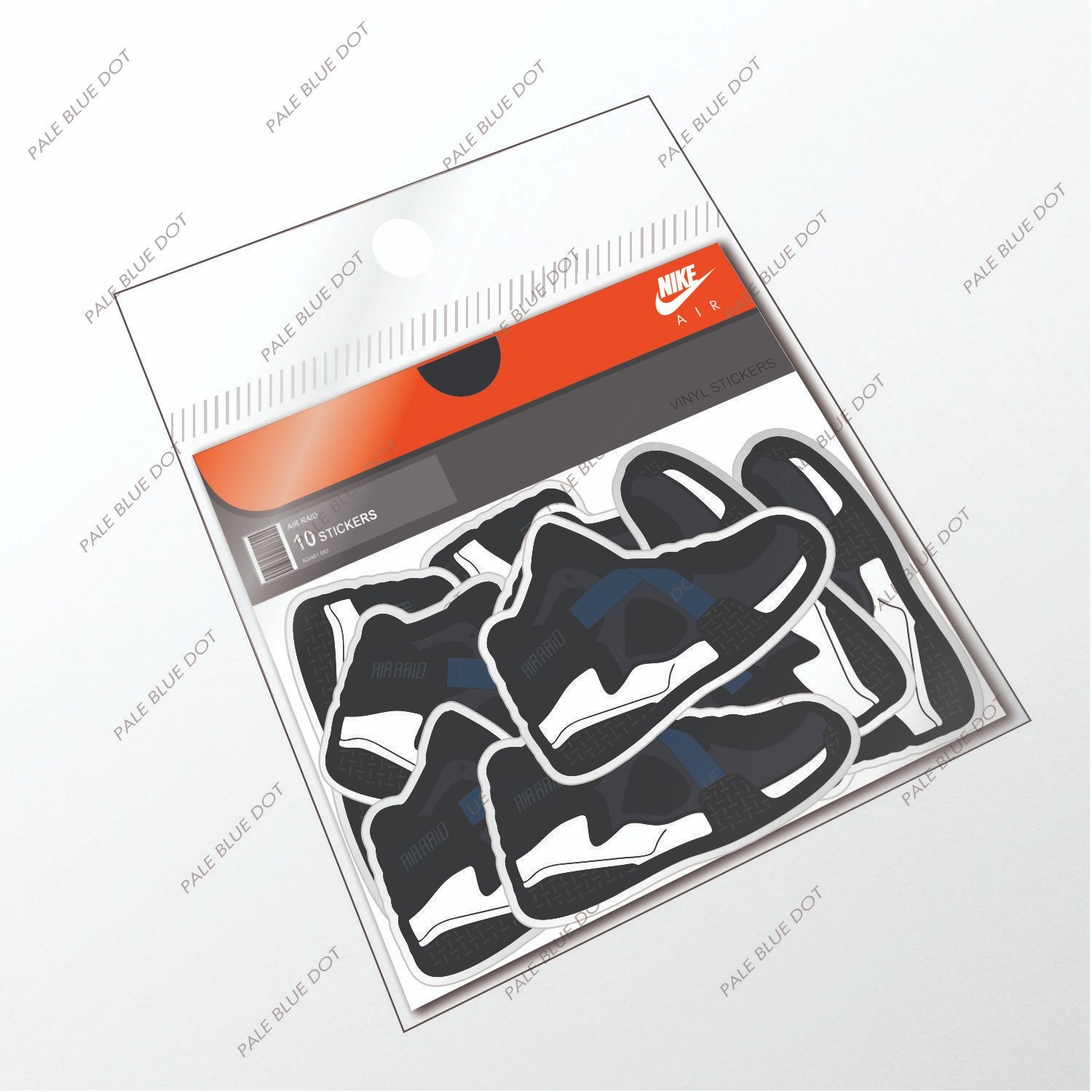 Nike Air Raid Retro 90's Rare sticker set of 10 Hypebeast Supreme Stussy FOG