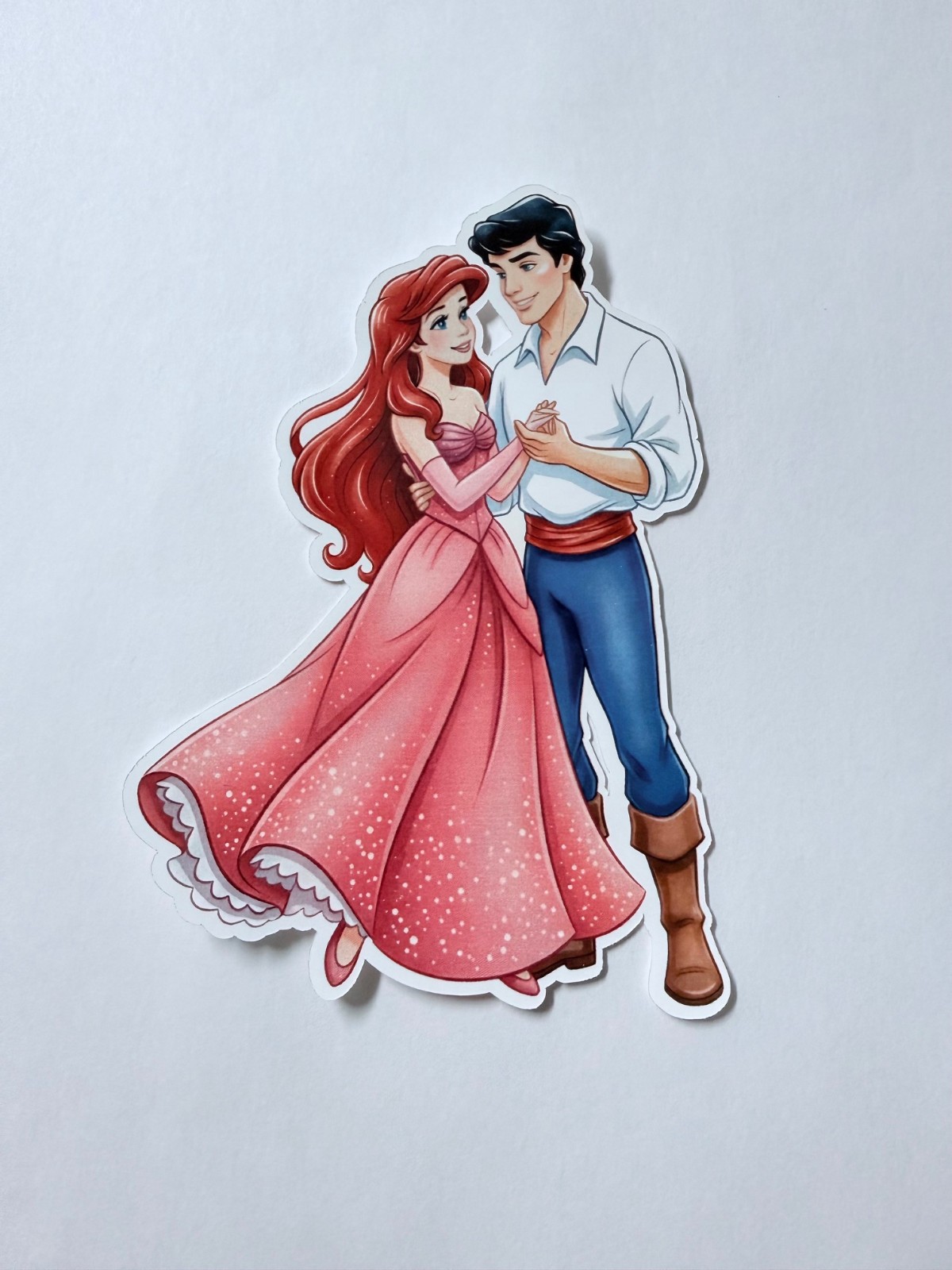 Brand New Disney Little Mermaid Ariel and the Prince 3.75" by 4.75" Sticker