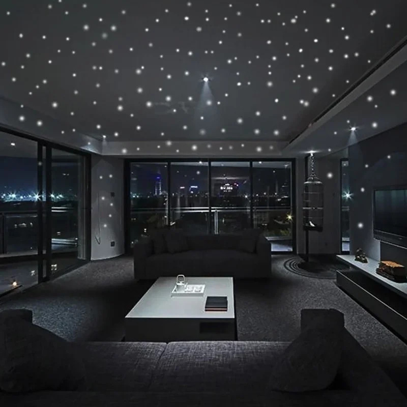Luminous Glow in Dark Wall Stickers Stars Vinyl Wall Decor Kids Room Set