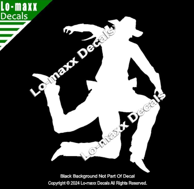 3 Legged Cowboy Western Whimsy Car Truck SUV Premium Quality Vinyl Decal