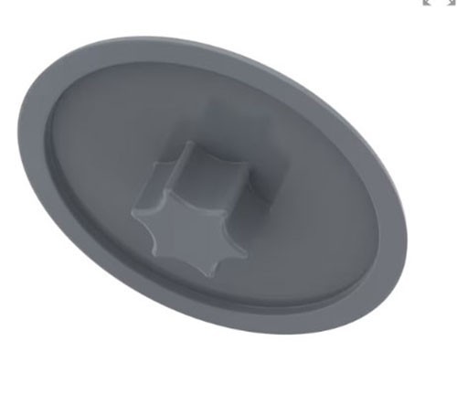 TORX Grey 10x Screw Plastic Cap Covers Cabinet Furniture T10 to T40