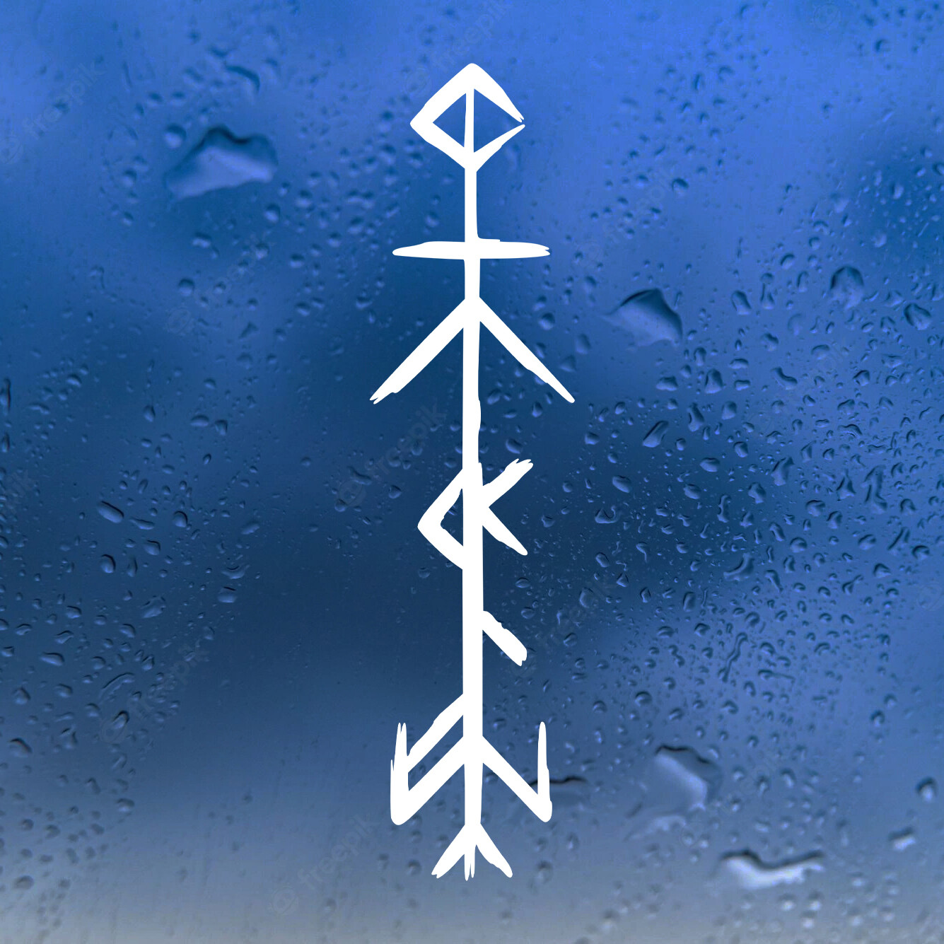 Witch Bindrune Vinyl Decal – Viking Norse Rune – Die Cut Sticker