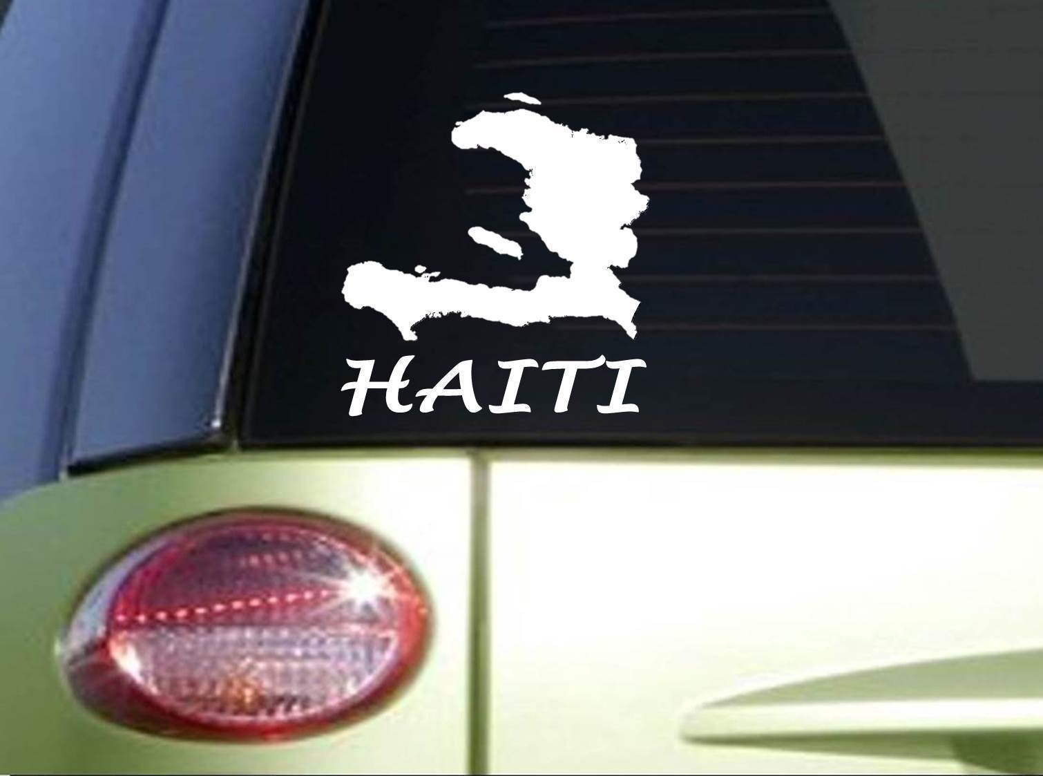 Haiti *I114* 7" Sticker decal country flag island