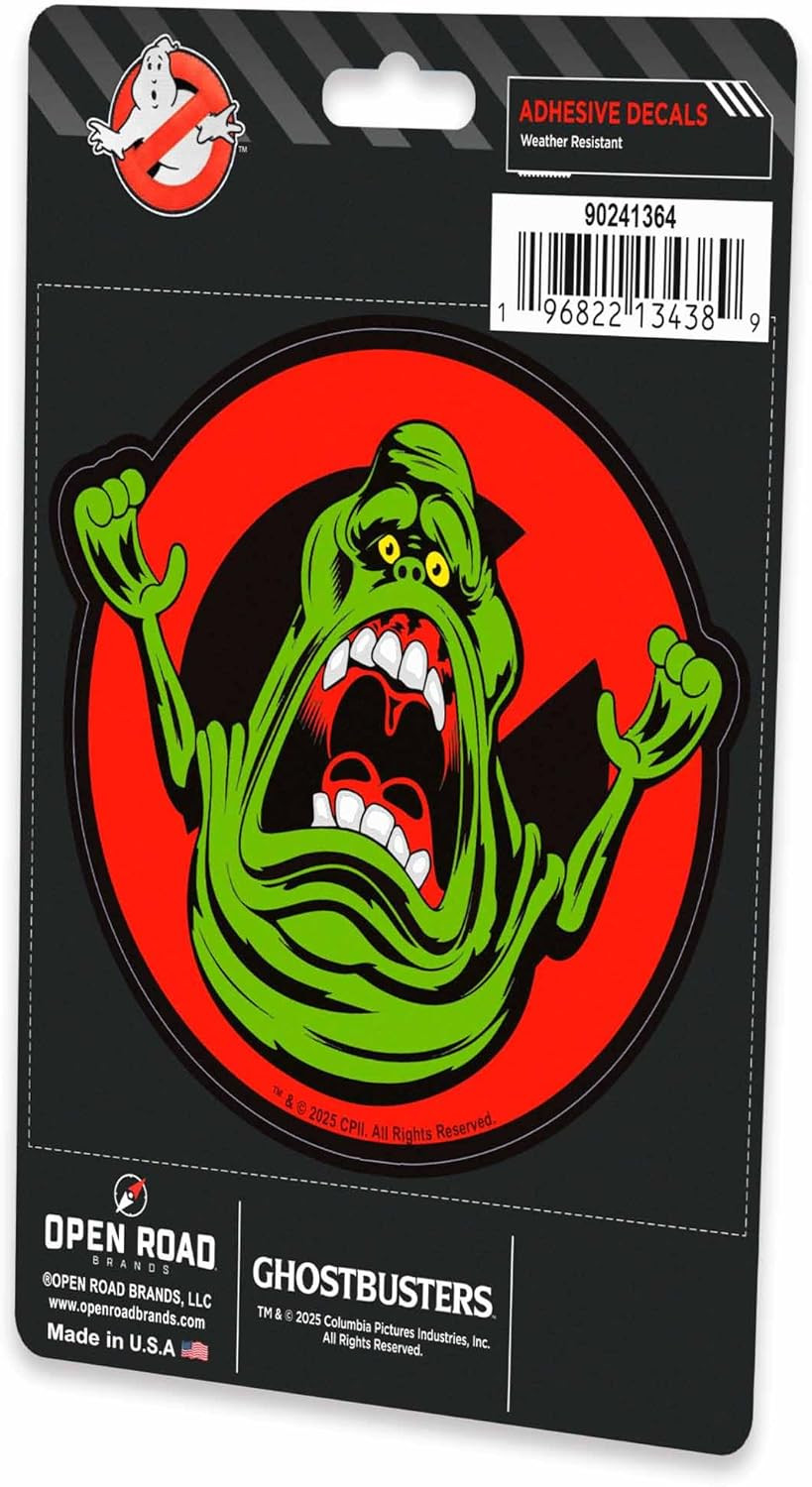 Ghostbusters Slimer Adhesive Vinyl Decal – Fun Slimer Sticker for Car, Laptop, T