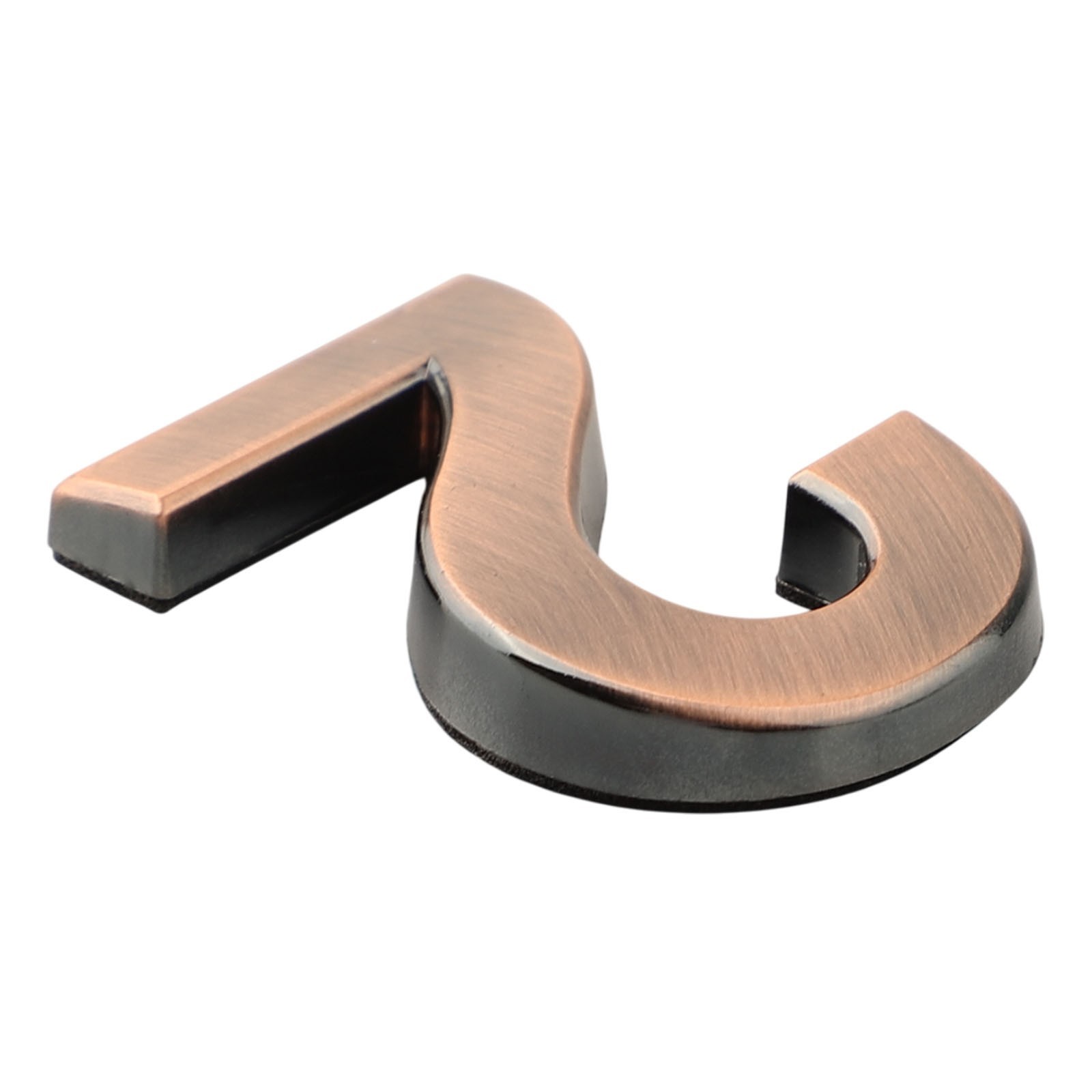 3D Door Number Sign Bronze ABS 50x35x6mm for Apartment Condo Hotel Room Door