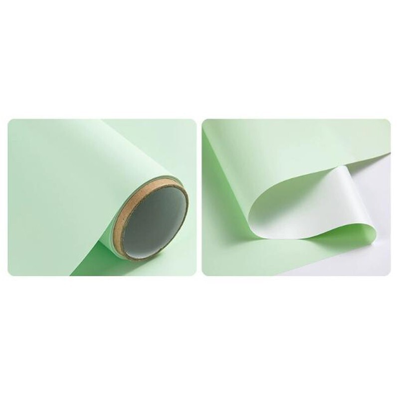 Modern Wall Sticker 45cm x 10m Design in Rosy Green White for Home Spaces