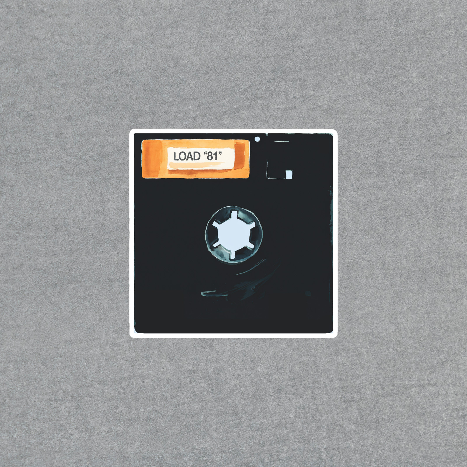 Vintage Floppy Disk Sticker Load 81 Cool Retro 80s Computer Art Decal #850