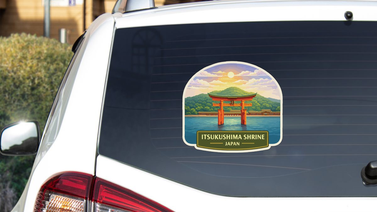 Itsukushima Shrine Japan Sticker Decal Vinyl Die-Cut World Heritage Sites Series