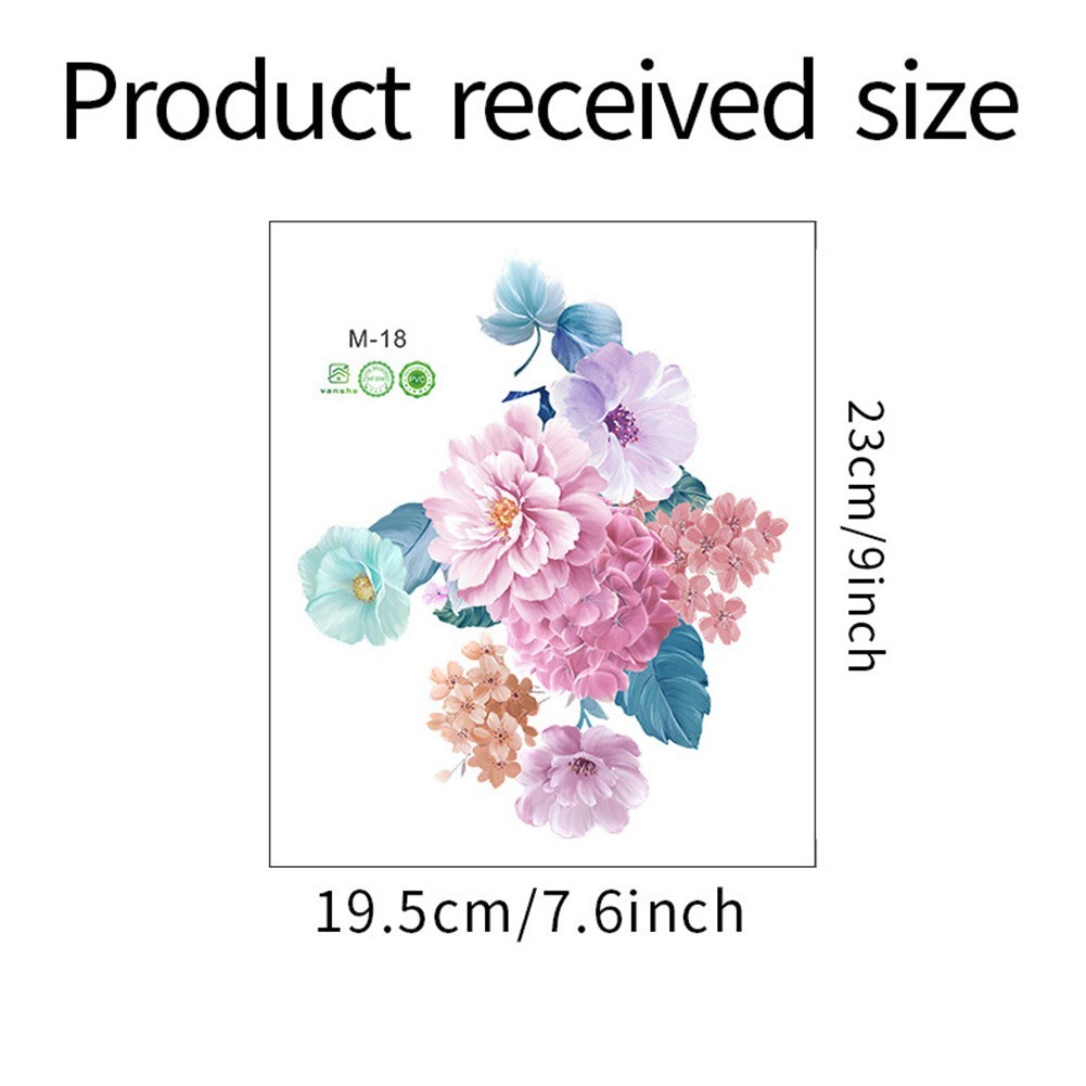 Wall Sticker Home Decoration Accessories Easy To Install Flower Shape PVC
