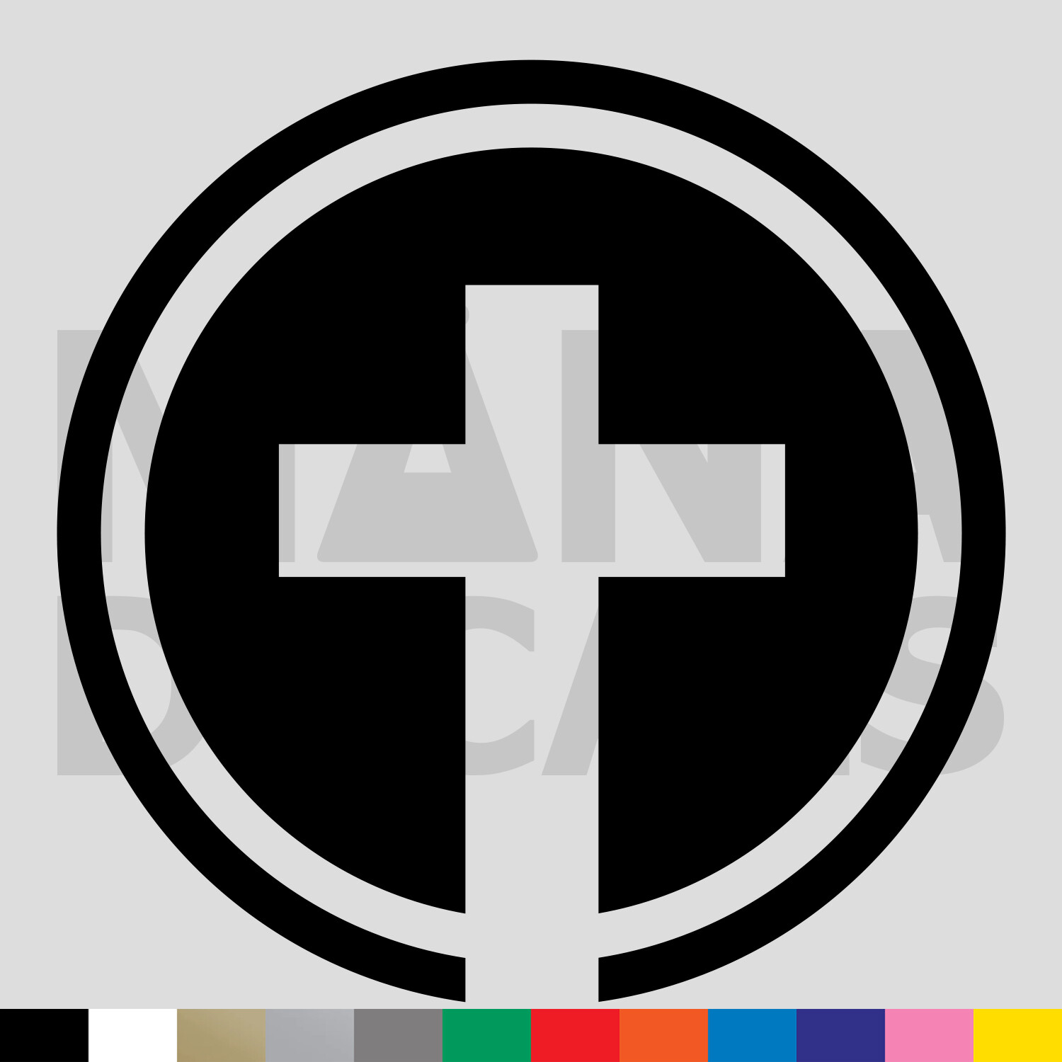Cross Circle Vinyl Die Cut Decal Sticker – Jesus Chris Christian Religious God