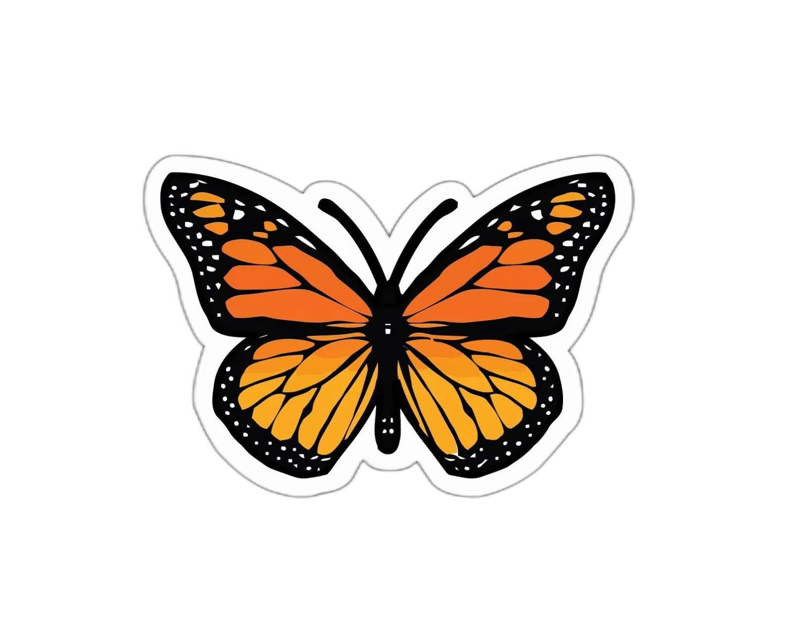 Butterfly Sticker Decal Monarch