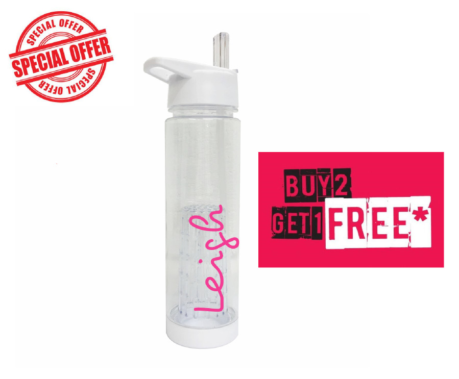 Personalised Water Bottle Sticker Love Fitness Park Gym Island Any Name Gift