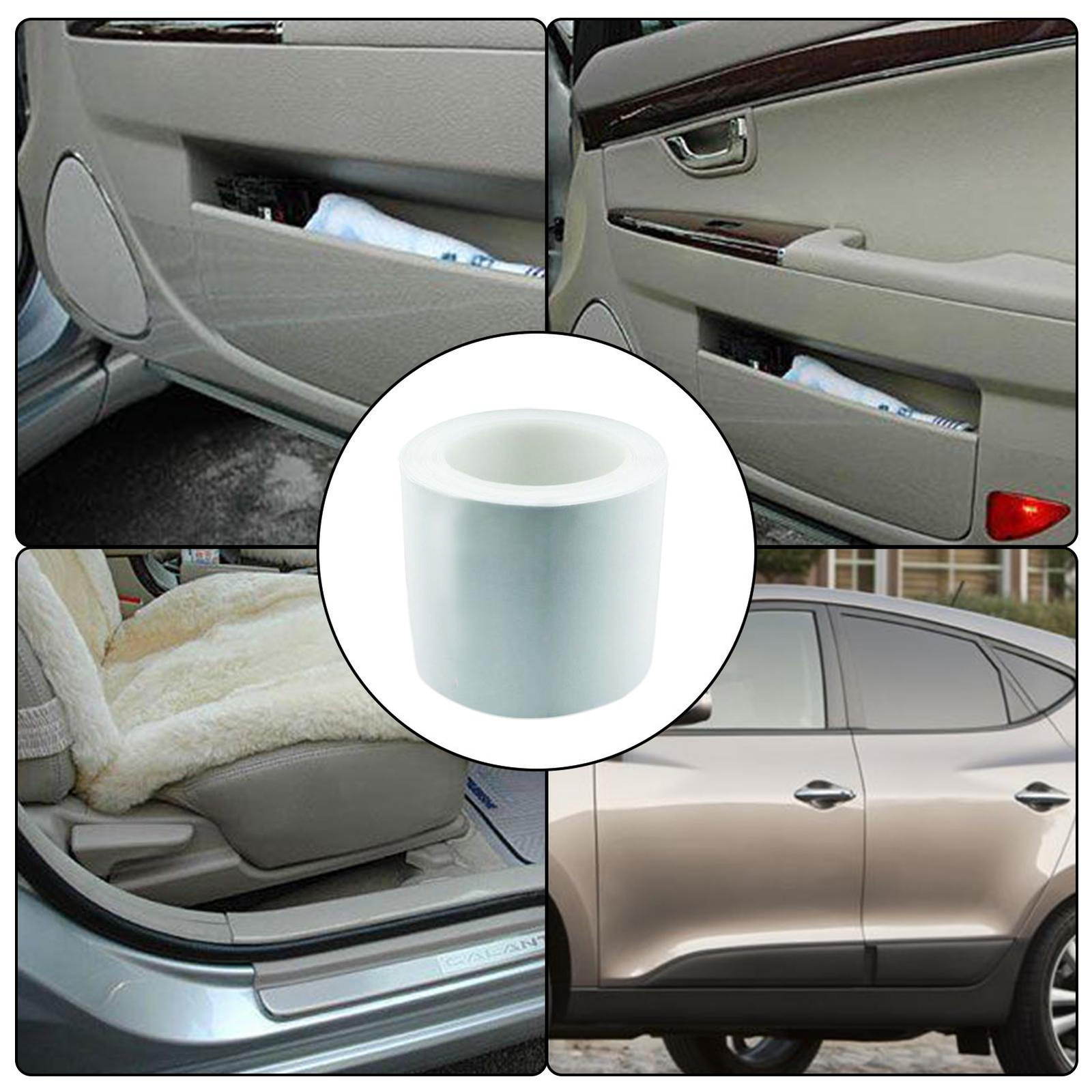 8"x40" Clear Bra Paint Protection Vinyl Film Wrap Transparent Car Paint Shield