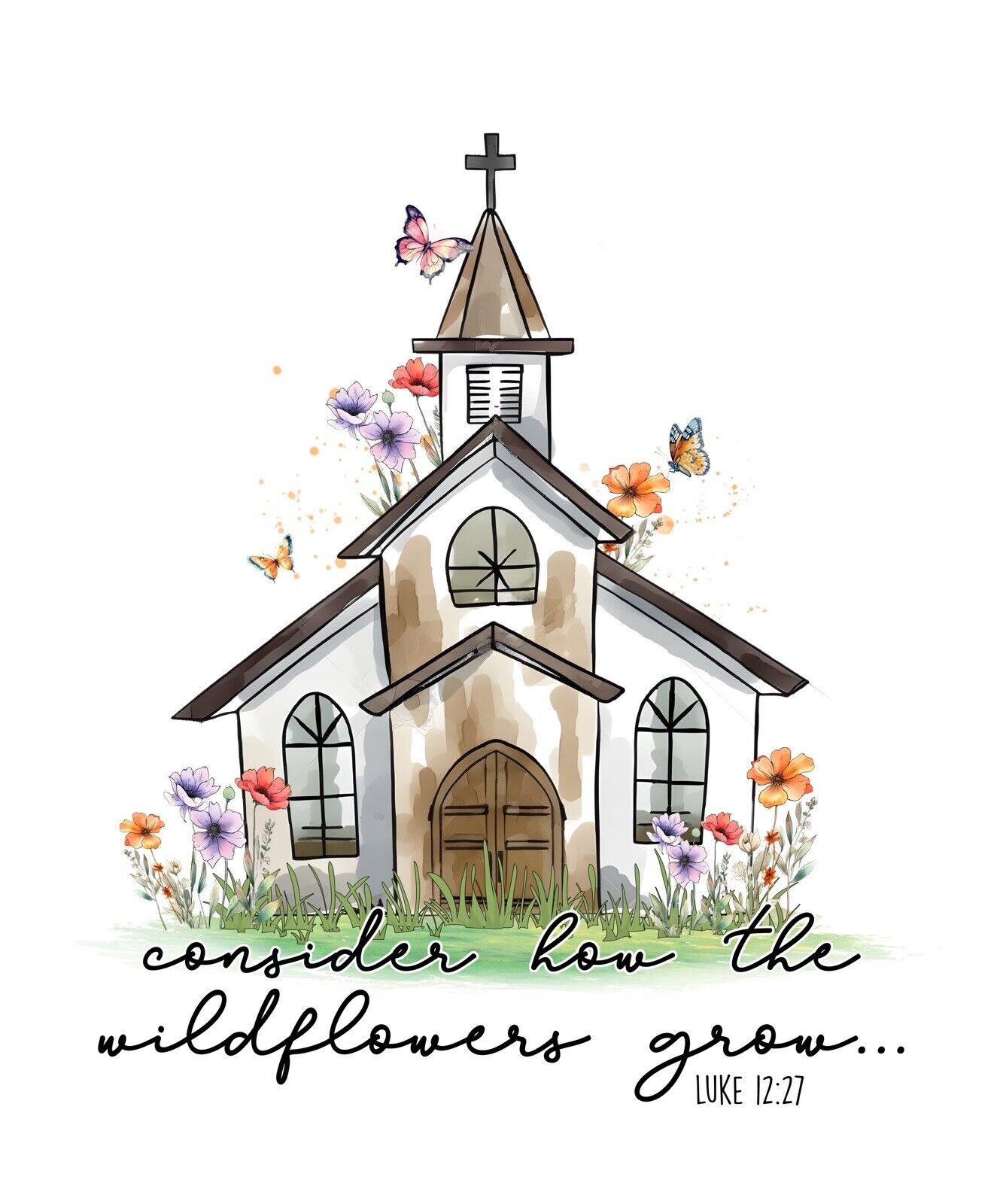 How The Wildflowers Grow Sticker Decal