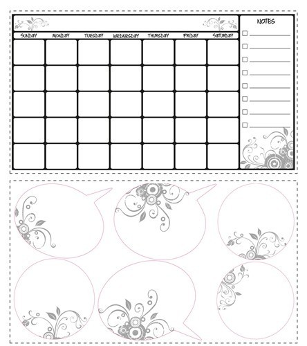 Roommate RMK1556SCS Dry Erase Calendar Wall Decals