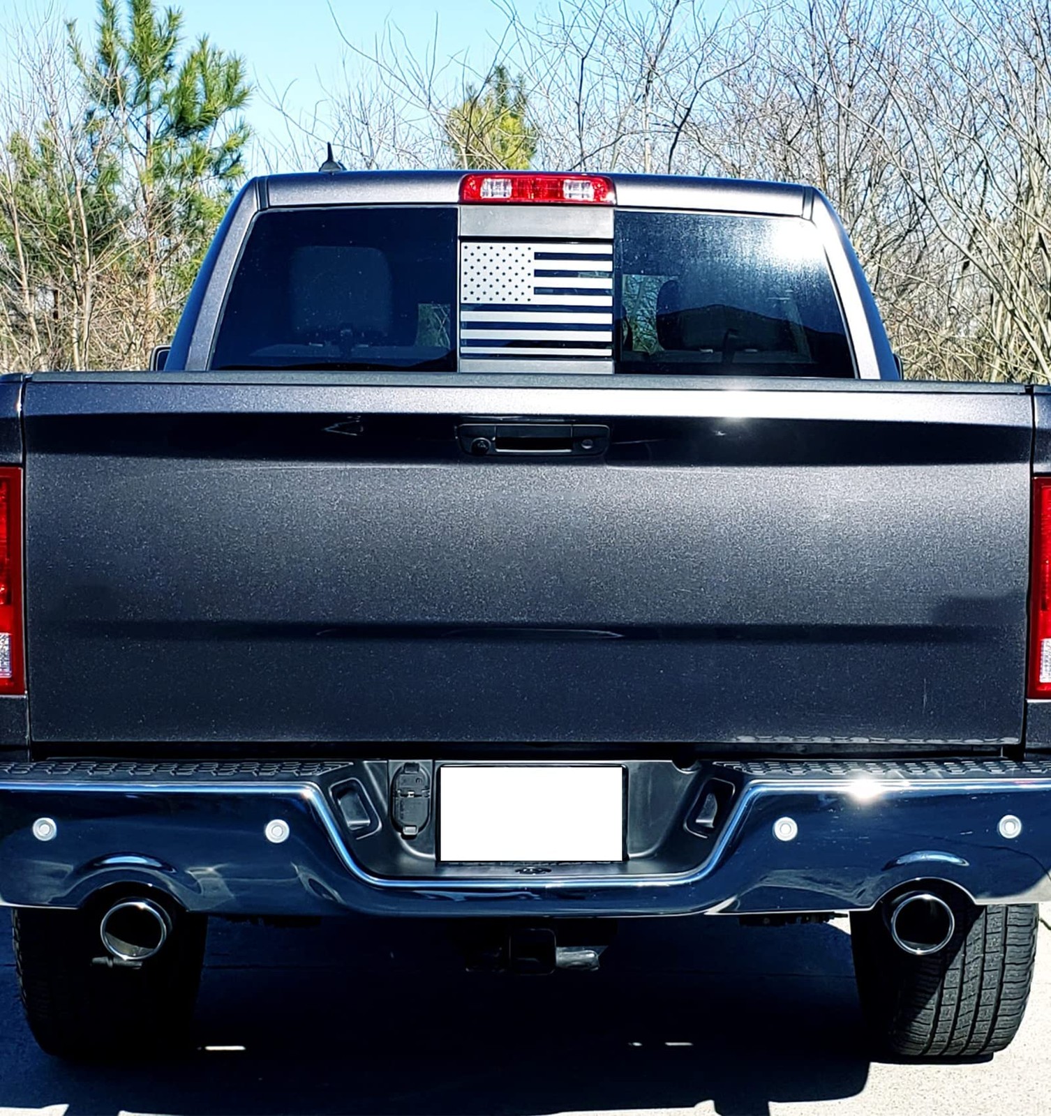 American Flag Decals for Chevy Silverado GMC Sierra Colorado Rear Window