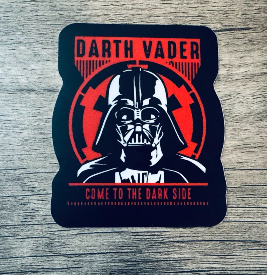 Darth Vader Star Wars 3" Vinyl Sticker Come to the Dark Side Waterproof Matte De
