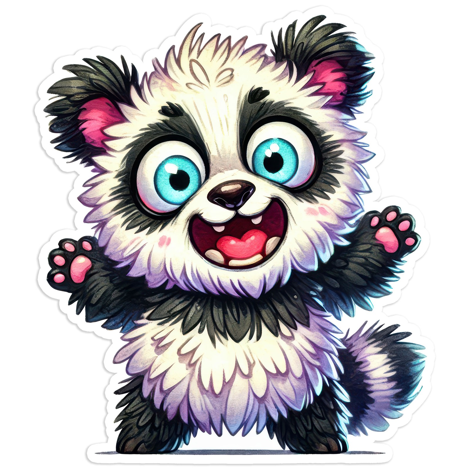 Angry Panda – Vinyl Decal Sticker – Car Window Laptop – #461