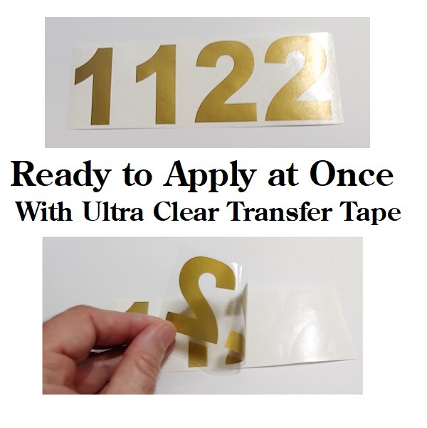 1-SET OF CUSTOM MADE PERSONALIZED VINYL DOOR,MAILBOX NUMBERS DECAL, (Model 10)