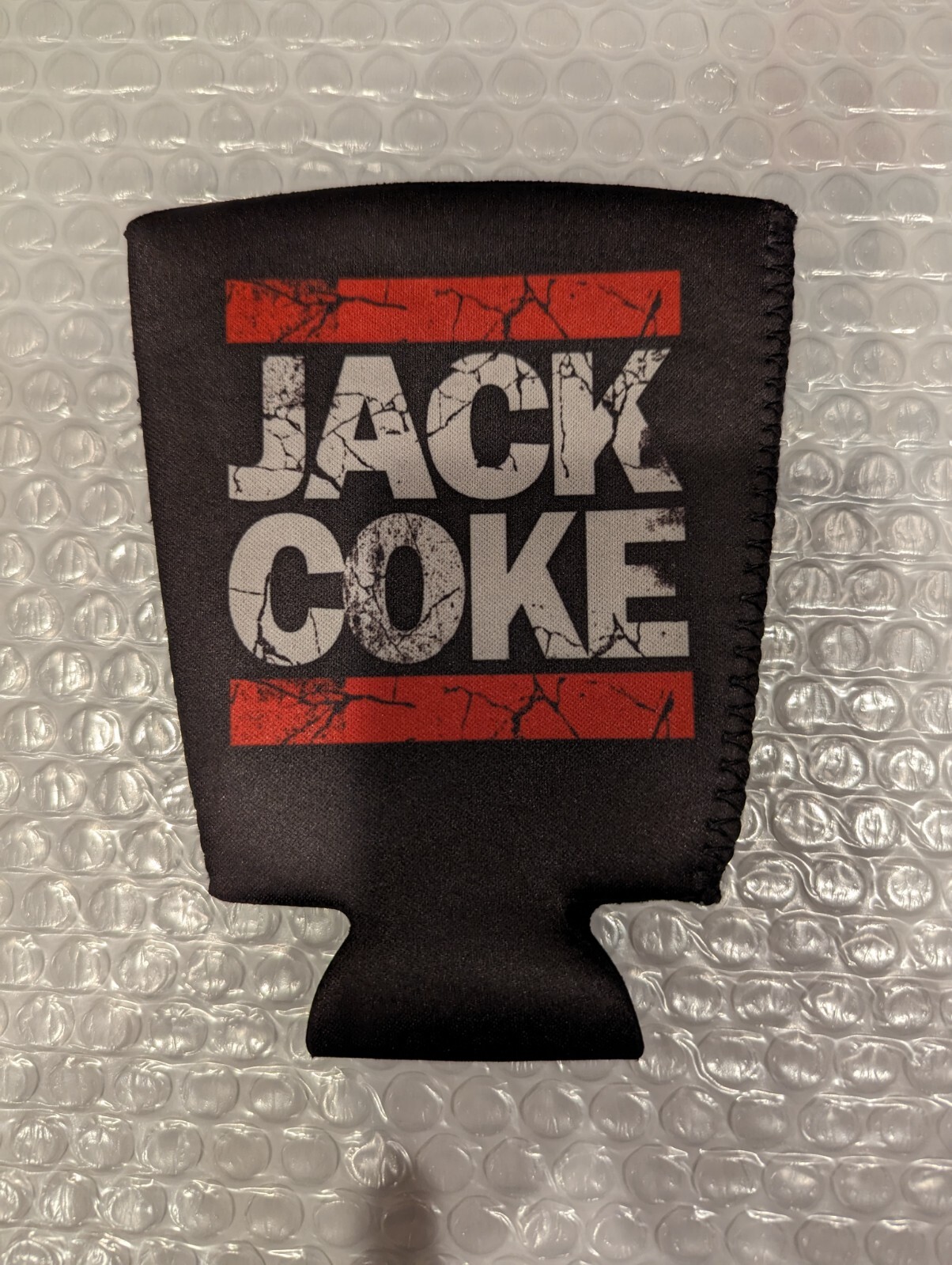 Jack &coke Beer pop whiskey can koozie cooler bar mancave river camping kayaking