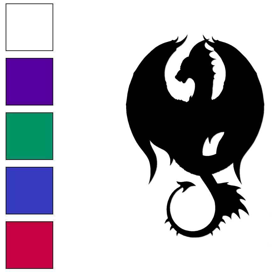 Dragon, Vinyl Decal Sticker, Multiple Colors & Sizes #7131