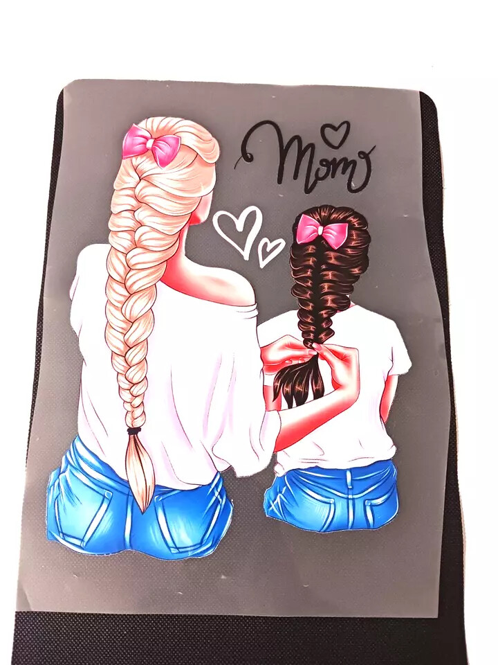 Supper Mom Sublimations Iron Stickers For T-shirt Hoodies Jackets (3 Pack)