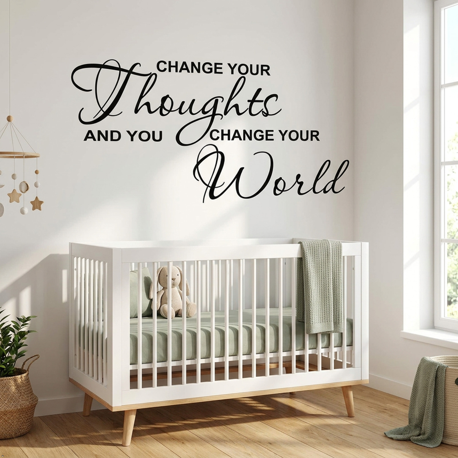Change Your Thoughts Vinyl Wall Art Inspirational Quotes and Saying