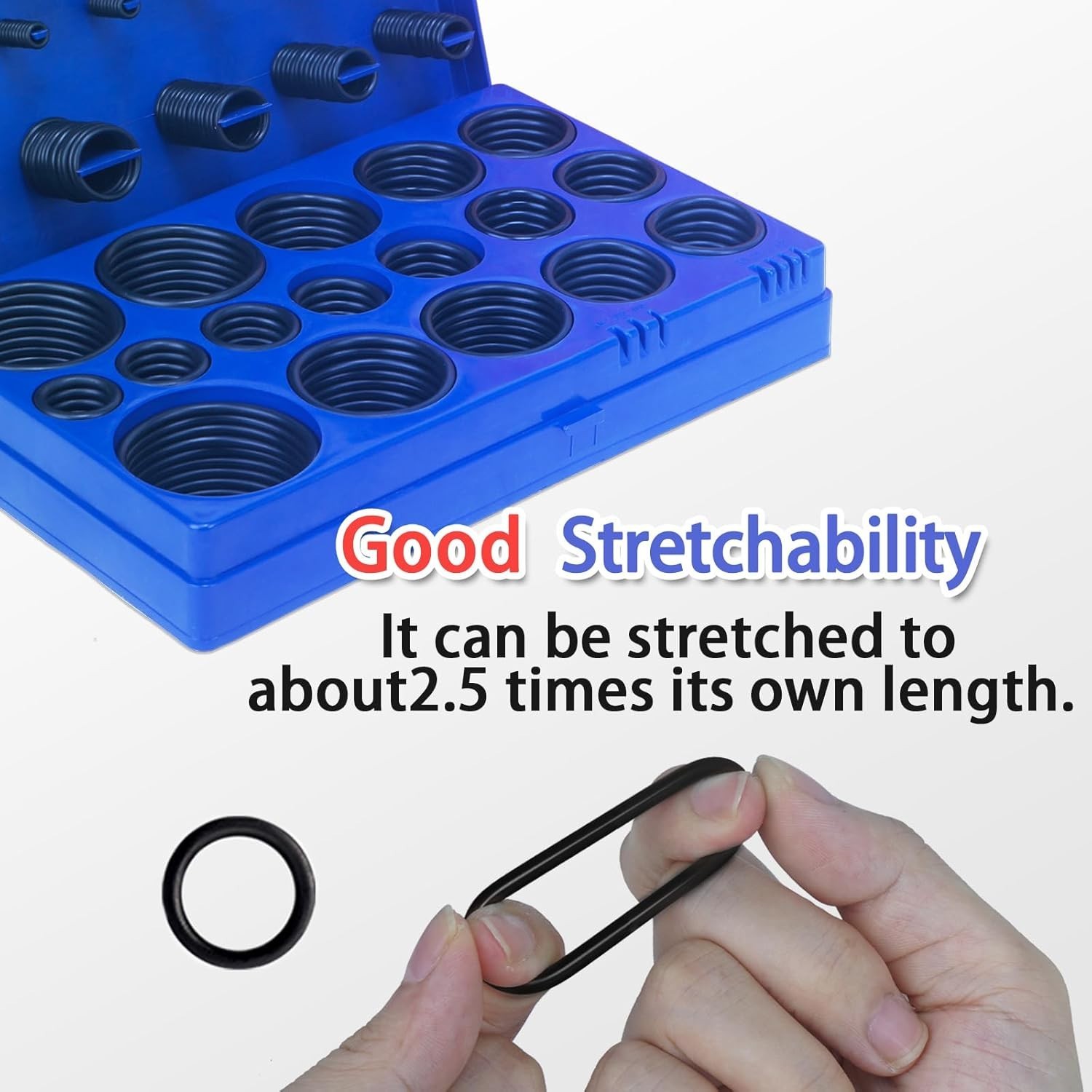 826 Pcs Universal Rubber O Ring Assortment Kit in Inch Standard SAE O-Rings And
