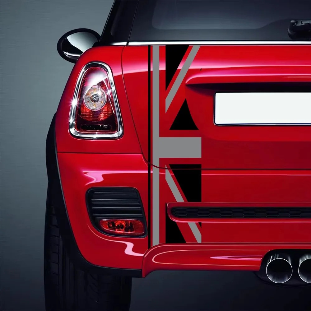 Aftermarket Union Jack Rear Trunk Decal for Mini Cooper One / JCW / S / Clubman