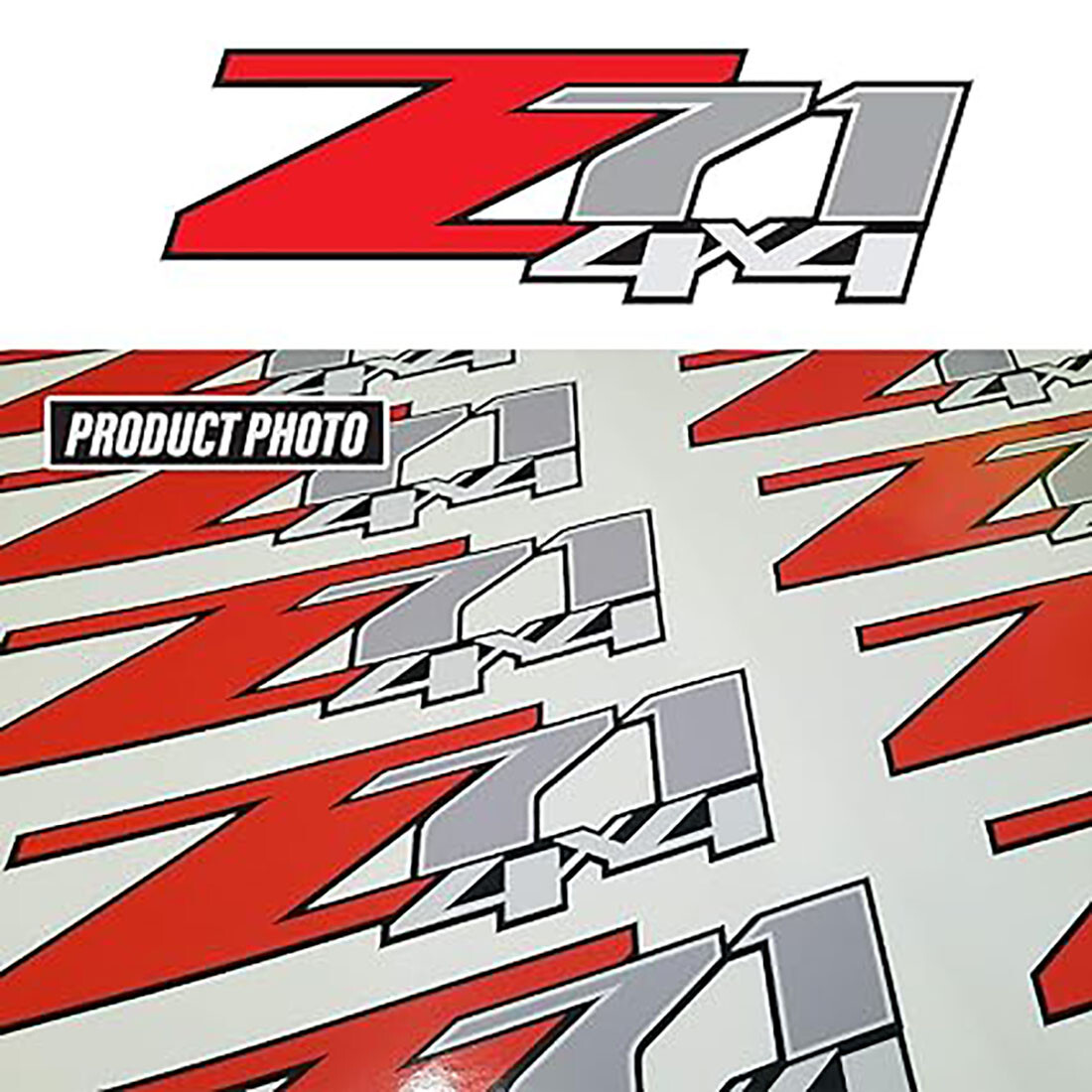 QTH Z71 4×4 (Set of 2 Decals) – F – 1500 2500 HD Stickers (Z71 4×4 Original)